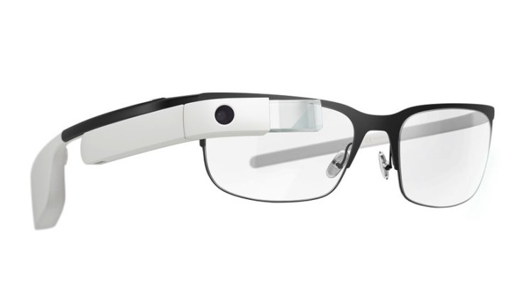 Google Glass on a titanium frame